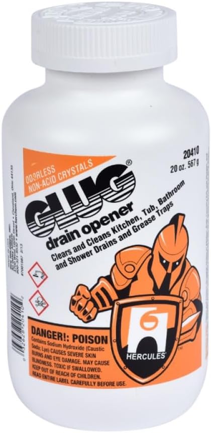 Oatey Hercules Glug Crystal Drain Opener 20 oz.