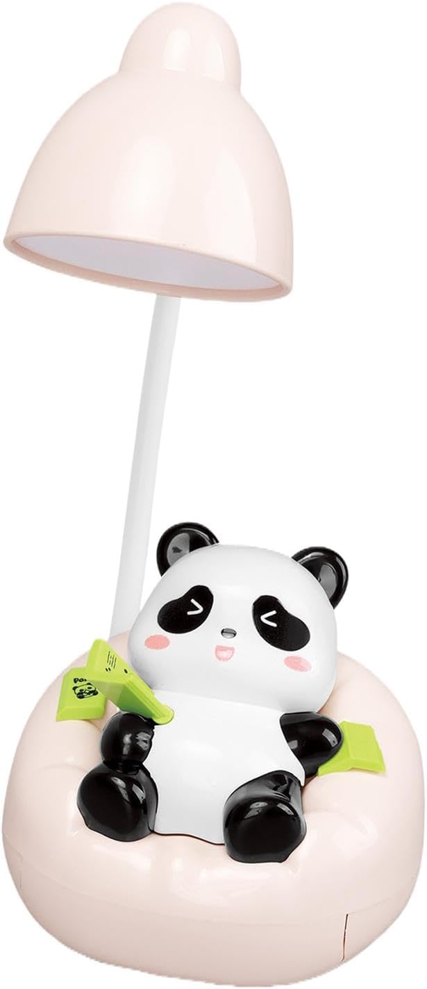Panda Bedroom Lamps, Panda Bedside Lamp, Reading Panda Light Books - Panda Light for Dimmable Reading Books, Rechargeable Desk Bedside Table Lamps with