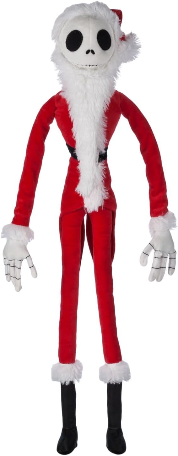 Disney Store Official The Nightmare Before Christmas Plush Collection - Santa Jack - Detailed Design - Unique Gift for Fans & Kids - Celebrate Tim Burton's Iconic Character