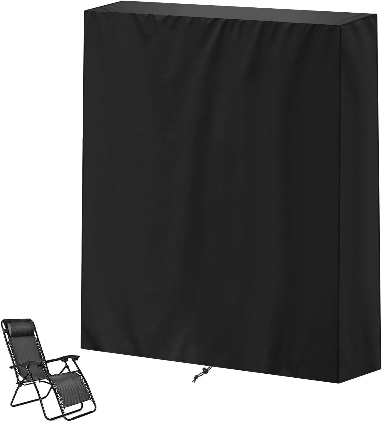 VANSHEIM Garden Reclining Chair Cover - Outdoor Zero Gravity Folding Lounge Chair Covers - Waterproof Sunbed Covers - 75x20/34x110cm