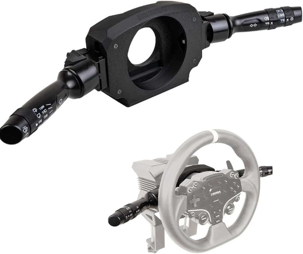 Benshuuk DIY Turn Signal Wiper Lever Combination Switch For Moza R12 Wheel Base Game Steering Wheel;PC Racing Simulator For ATS ETS2 OMSI 2 Euro/American Truck (For Moza R12 Wheel Base)