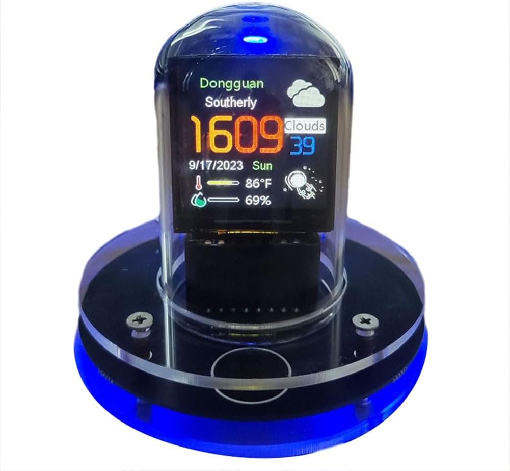 zeroupshop Smart Neon Tube Clock Simulation Nixie Tube LED Clock