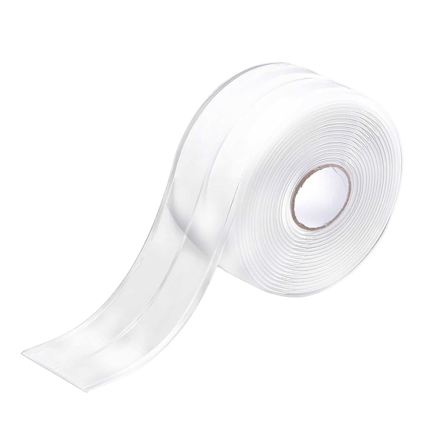 MEKEET Bath Sealant Strip 11 Ft - Clear Simple Seal Tape Bathroom Sealant Tape, Anti Mould Caulk Tape, Self Adhesive Caulk Strip for Bathtub Toilet Shower Wall Corner Kitchen