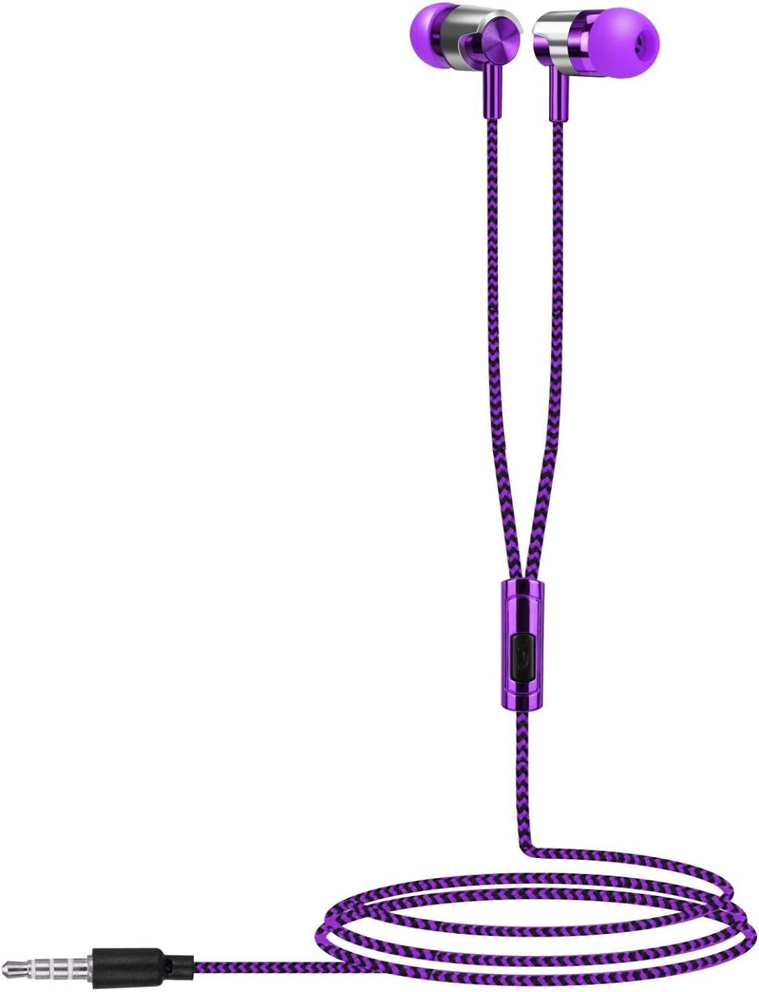 Sbyhbhyds Earbuds in-Ear Headphones with Microphone, Earbud 3.5mm Wired Stereo Sound Earphones,Noise Isolating Bass Headset for iOS and Android Smartphones Laptops, MP3, Gaming, Walkman