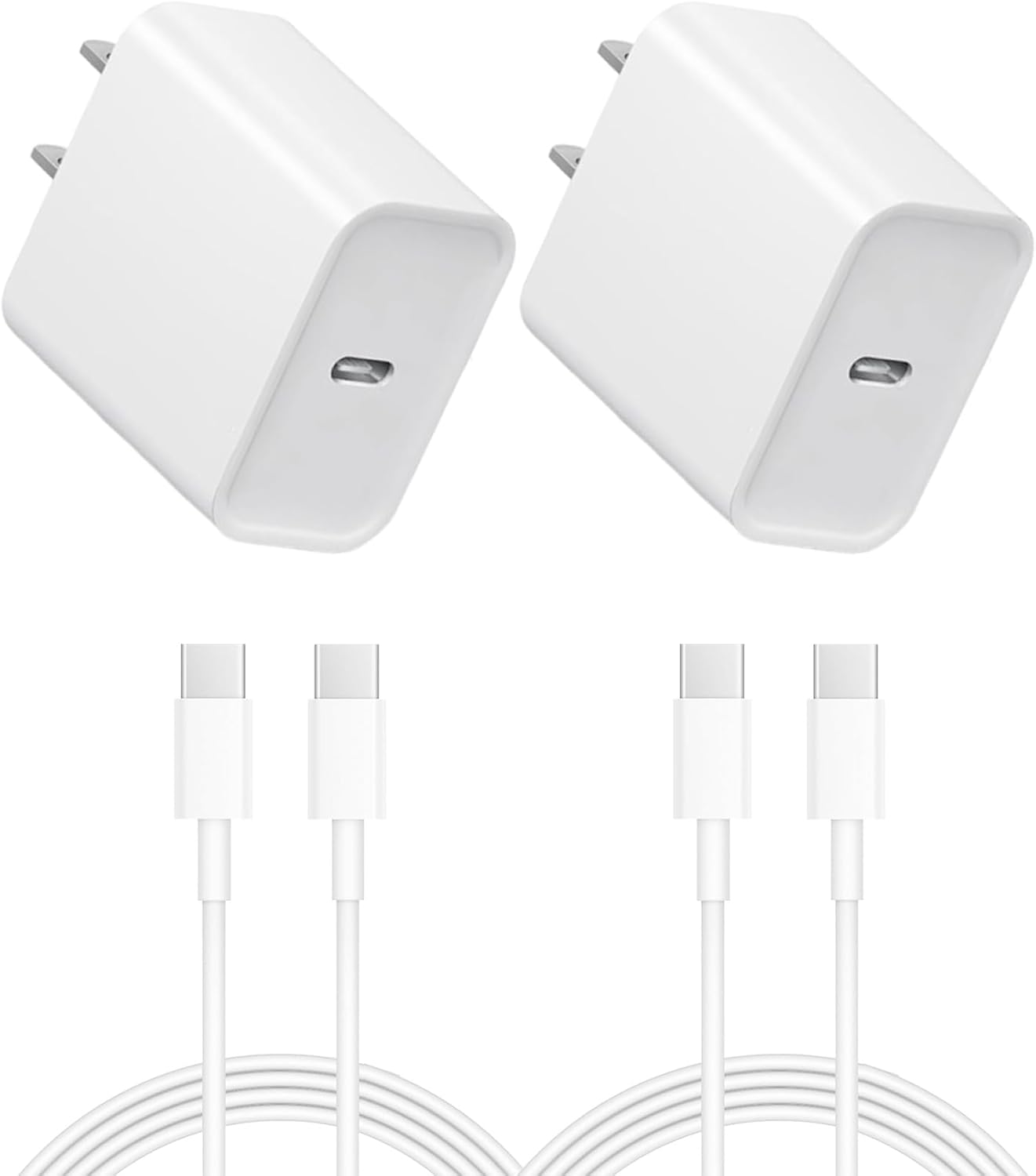 iPhone 16 15 Charger: Fast Charging - Type C Chargers - USB C Charger i Phone 16 Charging with 2 Pack Cable for iPhone 16/16 Plus/16 Pro/16 Pro Max/iPhone 15/15 Pro Max/Samsung