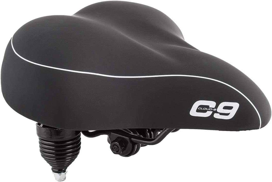 Sunlite Cloud-9 Bicycle Suspension Cruiser Saddle, Cruiser Gel, Tri-color Black