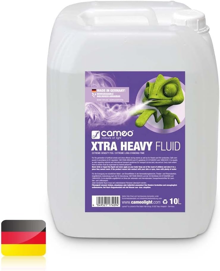 Cameo XTRA HEAVY FLUID 5L - Fog Fluid With Very High Density and Extreme Long Standing Time 5 L