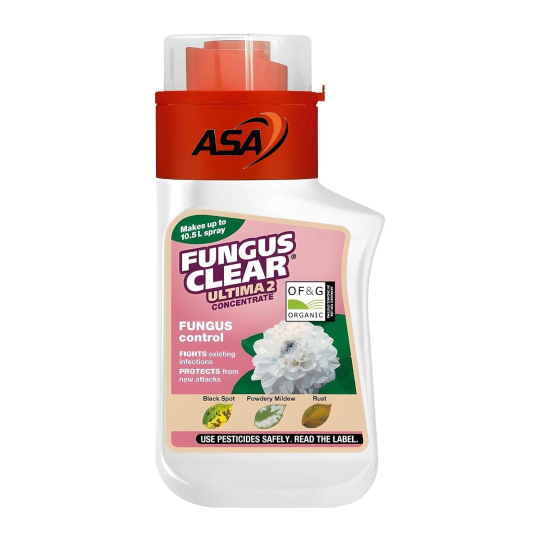ASA® Fungus Clear Ultima 2 - Concentrate - 210ml - For Garden Plant Fungicide, Black Spot, Mildew, Rust & Plants Spot Control - Fungus Control
