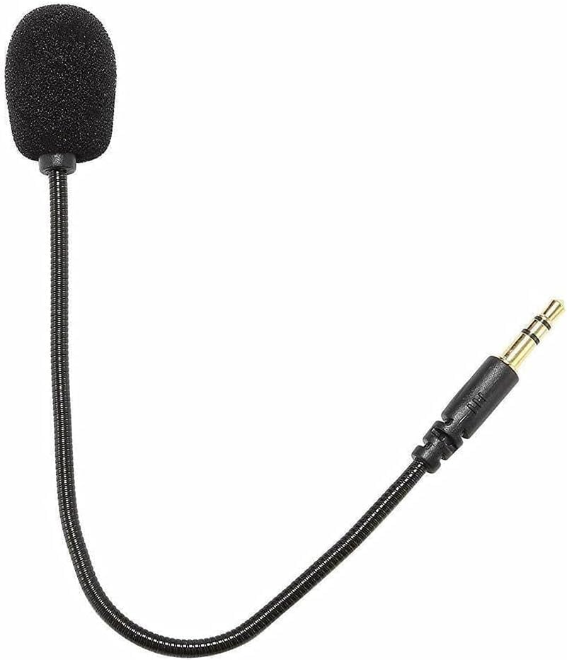 BWESOO Black Headset Microphone Adjustable 360 Degrees Bendable Jack Headphone Controller Z5a5 Combined 3.5mm Game Gaming Mic to Mic Headsets Accessories