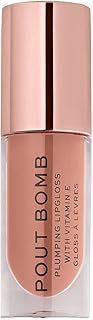 Revolution Beauty, Pout Bomb Plumping Lip Gloss, High Shine, Rich Glossy Pigment, Infused with Vitamin E, Candy Pink, 0.15 Fl. Oz.