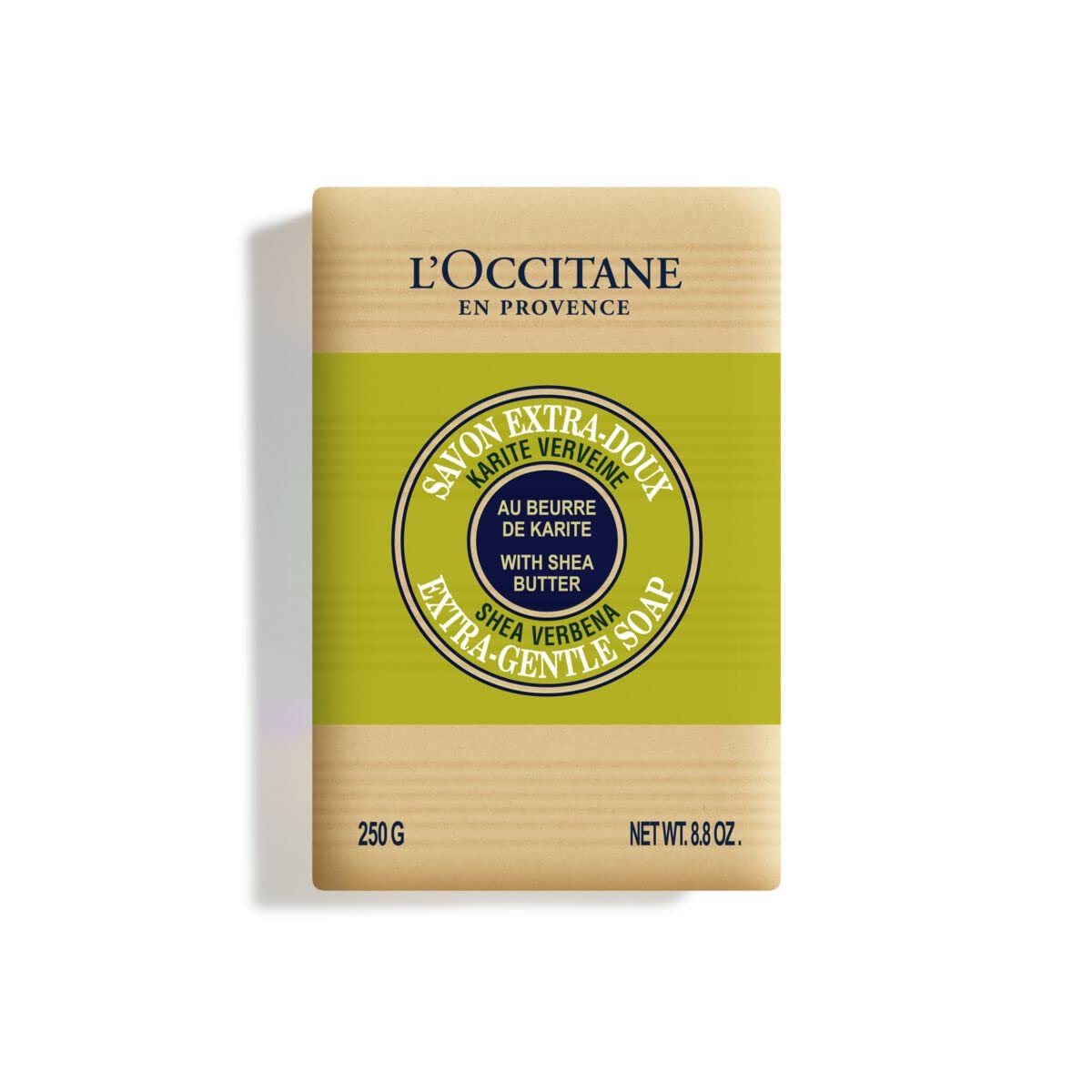 L'Occitane Shea Butter Extra-Gentle Solid Hand & Body Soap: Citrusy Shea Verbena, Relaxing Shea Lavender, Shea Milk, Vegetable Based, Artisanal, Vegan