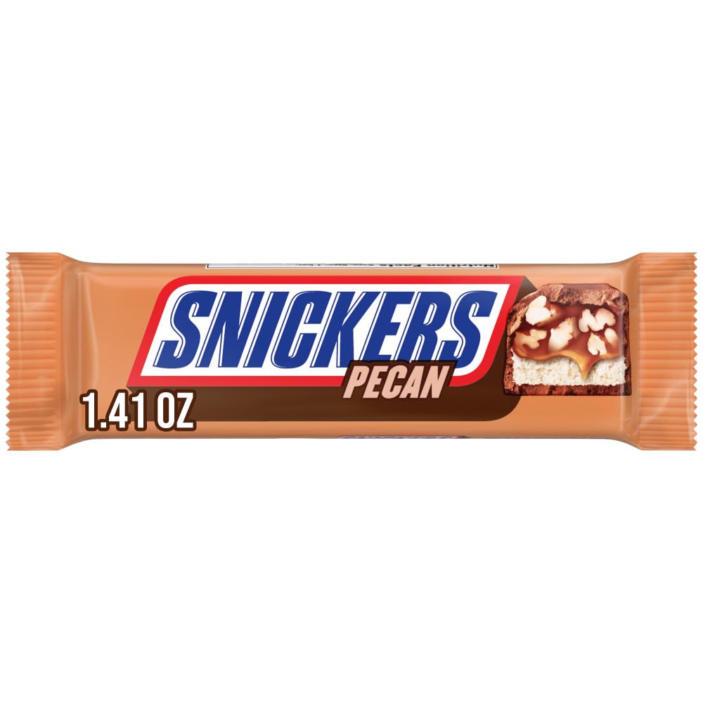 SNICKERS Pecan Milk Chocolate Candy, 1.41 Oz Bar