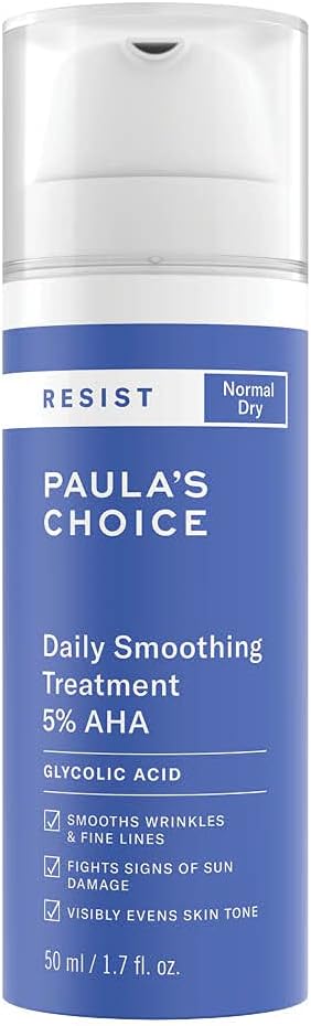 Paula's Choice RESIST Anti Aging 5% AHA Exfoliant - Hydrating, Leave-On Exfoliant - Reduces Wrinkles, Brown Spots & Uneven Skin Tone - with Salicylic Acid - Normal to Dry Skin - 50 ml
