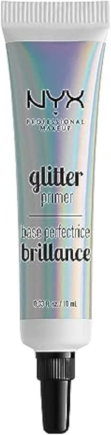 NYX Professional Makeup Glitter Primer, Primer Glitter Glue, Fixing Gel for Loose Glitter, Eye Shadow and Pigment, Long Lasting