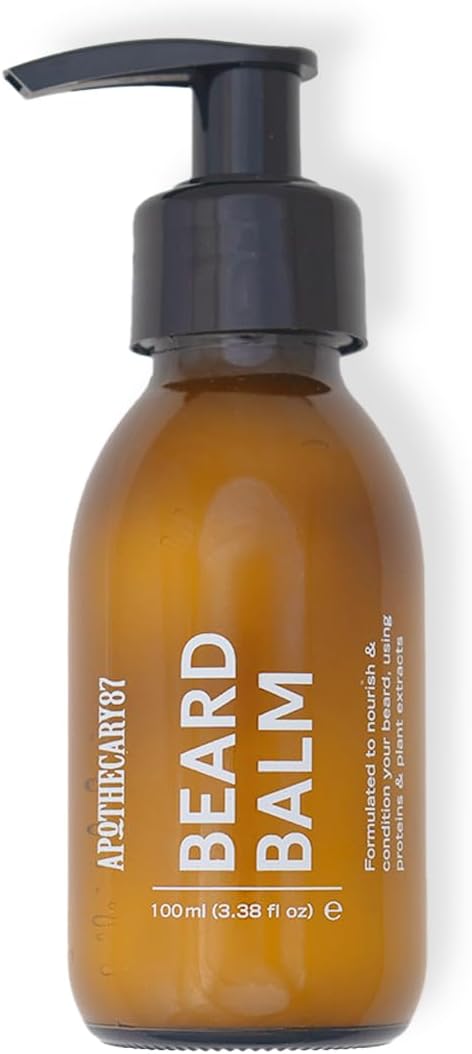 Apothecary 87 Beard Balm | Moisturising Beard Conditioner & Beard Moisturiser | Premium Formulation With Plant Extracts | Nourishes, Softens and Conditions, Reduces Irritation | 100ml