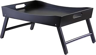 Winsome Benito 24.41-Inch Folding Bed Tray with Curved Top, Walnut (92022)