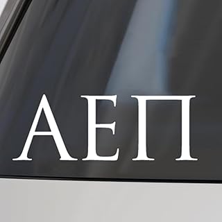 Alpha Epsilon Pi Fraternity Car Decal Sticker- Greek Letters Design, Officially Licensed Alpha Epsilon Pi Window Sticker