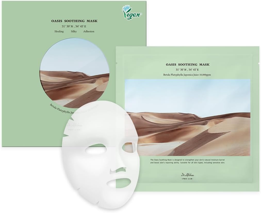 Dr.Althea Oasis Soothing Mask & Marine Anti Blemish Mask - Soothing, Hydrating, Blemish care, 5ea (Oasis Soothing)