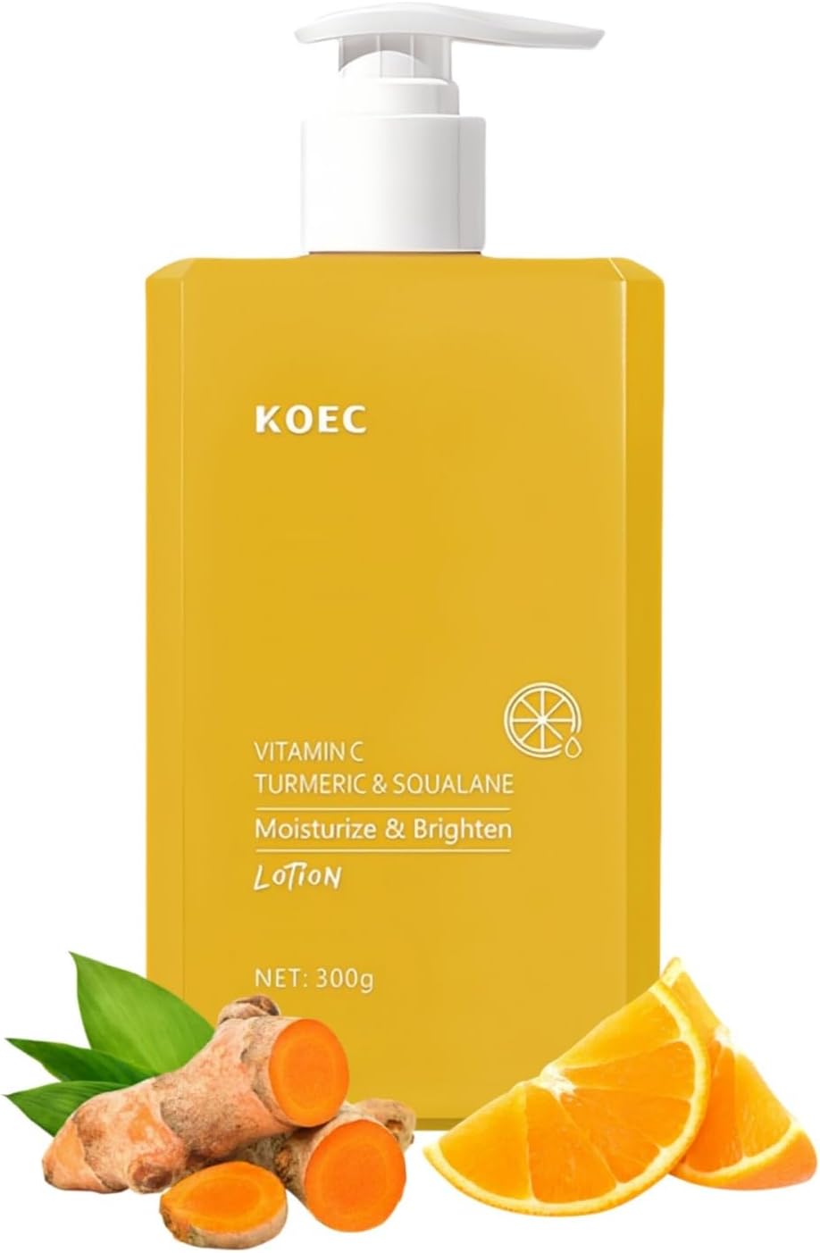 Turmeric & Vitamin C Cream Face Body Lotion - Firming, Brightening, and Moisturizing Skin Care (300ml)