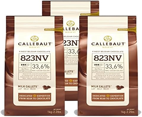 Saver Bundle Callebaut, Milk Chocolate Chips (3 x 1kg Bundle)