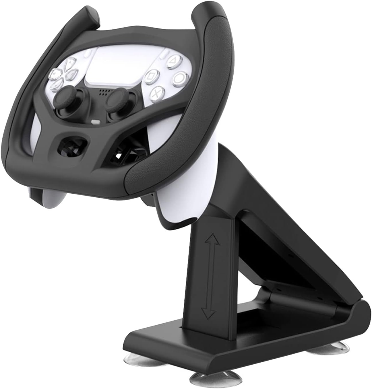 TX GIRL Gaming Steering Wheel For PS5 Car Racing Games Handle With Bracket Electronic Machine Accessories (Color : Black)