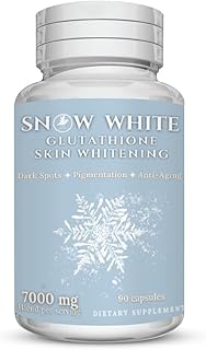 Glutathione Whitening Pills 7000MG Per Serving - Recover Your Youth, Get Rid of Dark Spots, Acne Scars & Hyperpigmentation - Natural Skin Whitening Pills – Non-GMO –90 Skin Lightening Capsules