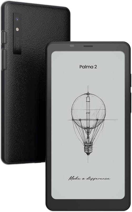 BOOX Palma 2 Mobile ePaper eBook Reader Fingerprint Recognition Smart Button Dual Microphones (Black)