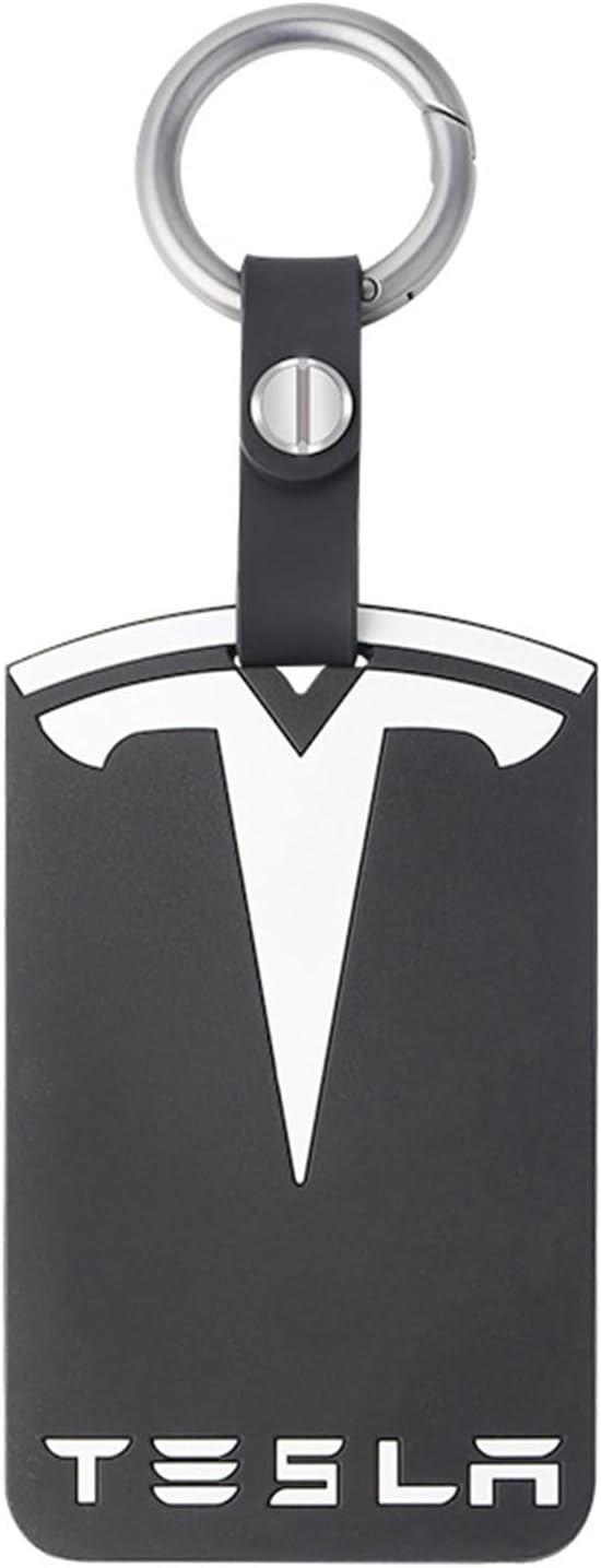 LUXOPALOPI Key Card Holder for Tesla, Silicone Key Protector Compatible with Tesla Model Y/3, Model S/X, Tesla Key Protector Cover Accessories Key Chain