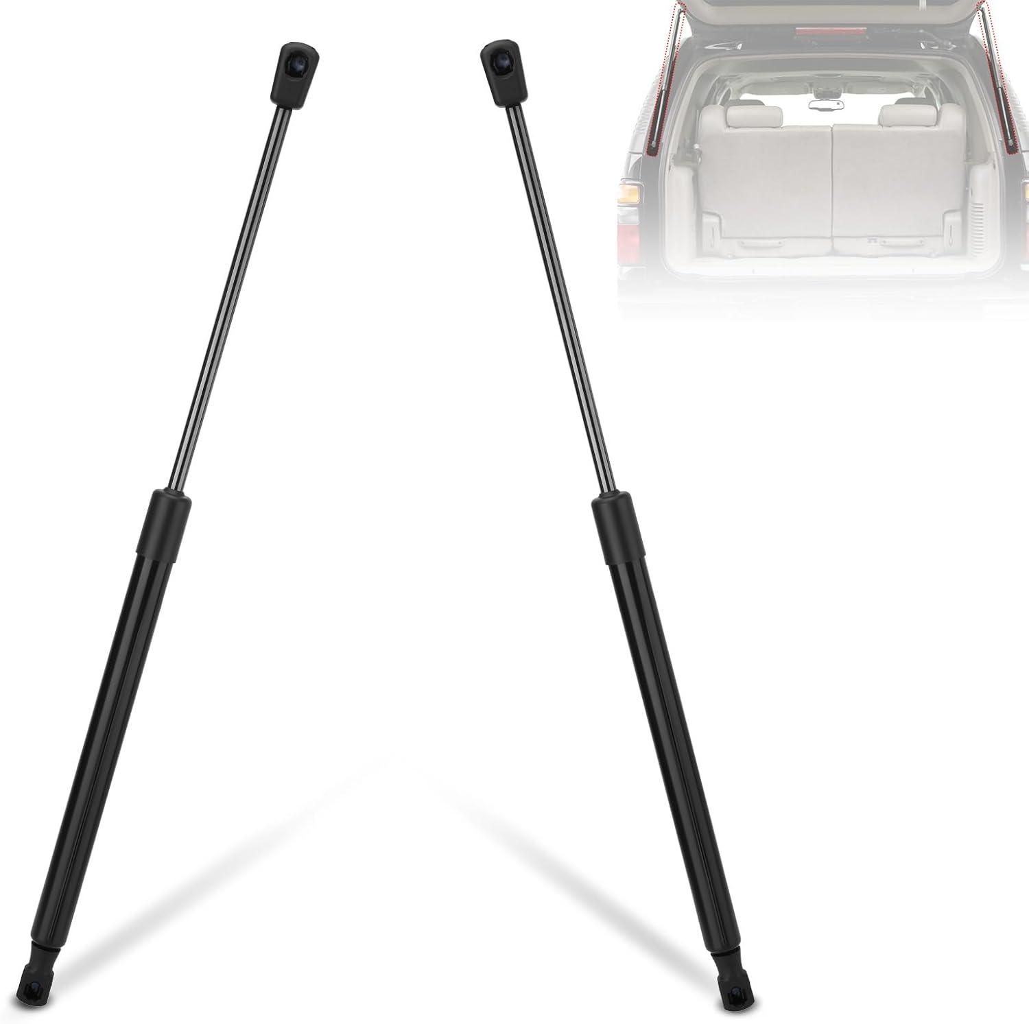 Rear Window Glass Lift Supports Shocks Struts Compatible with Chevy GMC Cadillac 2000-2006 Tahoe Suburban 1500 Yukon XL 1500 2500 Escalade ESV EXT Replace# SG330025 15029087 15029088 8196035 2747MR