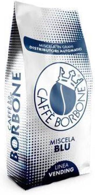 Caffe Borbone Blue Blend Coffee Beans Arabica and Robusta Medium Roast, Pack of 1 kg