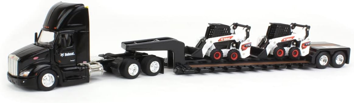 ERTL 1/64 Peterbilt 579 w/Lowboy & 2 Bobcat S76 Skid-Steer Loaders, 2022 NTT'NC Show 16446