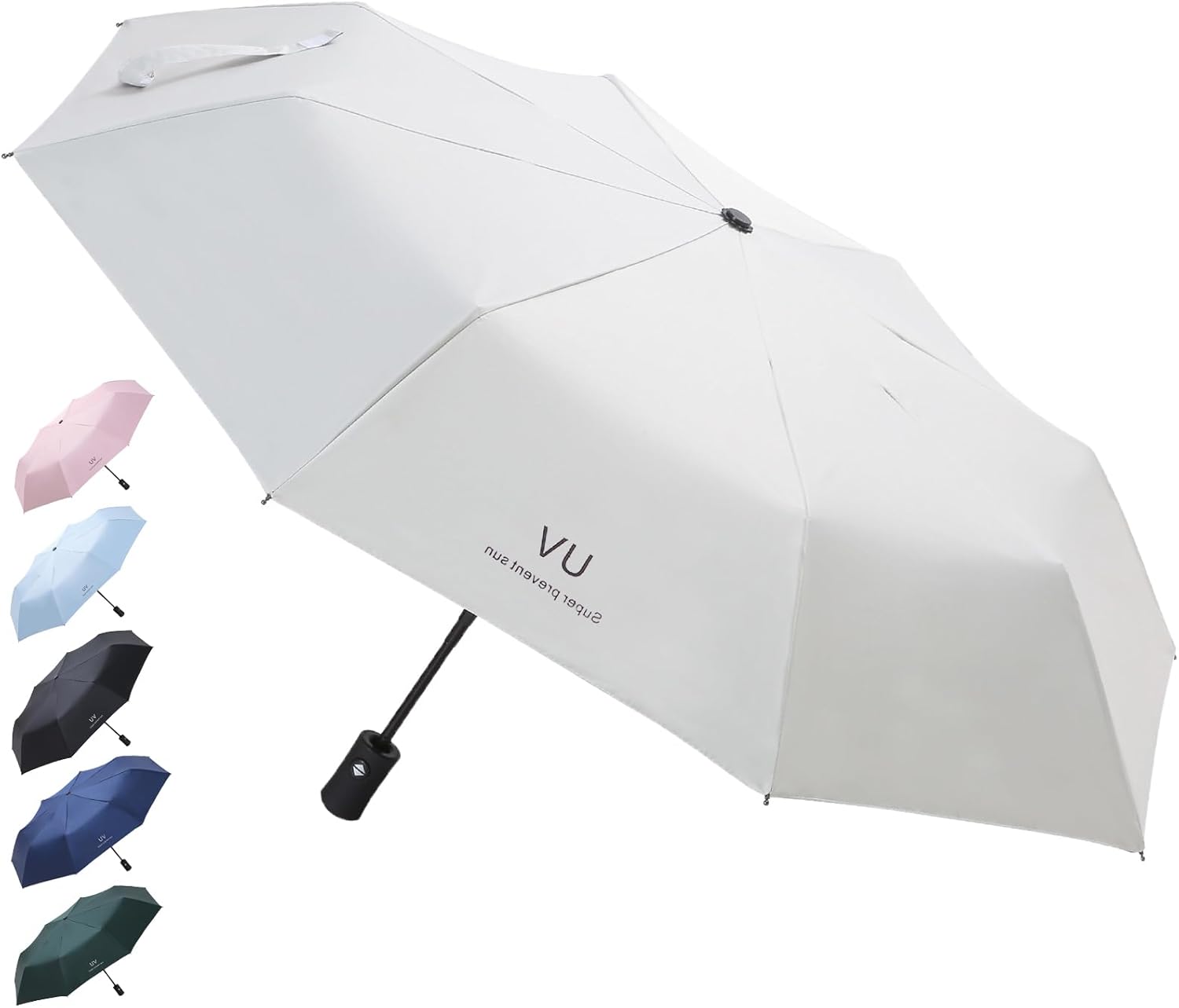 Senshuomy Windproof Travel Umbrella with 8 Sturdy Ribs,Compact and Foldable,One-Touch Automatic Opening and Closing Handle,Lightweight,Strong,and Portable(Multiple Colour Options)