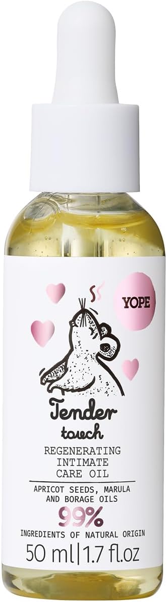 YOPE Regenerating Intimate Care Oil | Soothing | Calming | 99% Natural Ingredients | Massage Oil 50ml