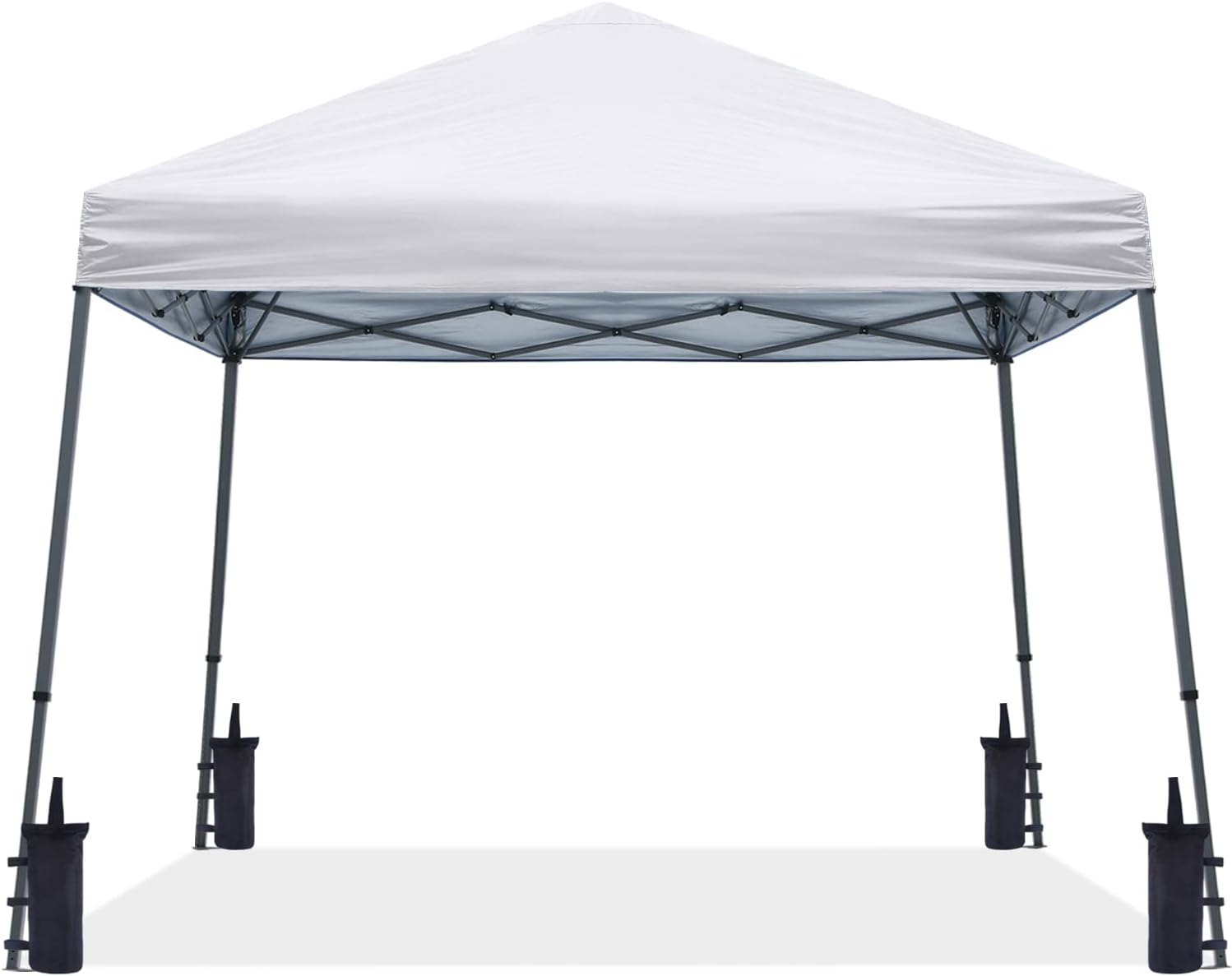 ABCCANOPY Stable Pop up Outdoor Canopy Tent 10 x 10 ft Base / 8 x 8 ft Top, White