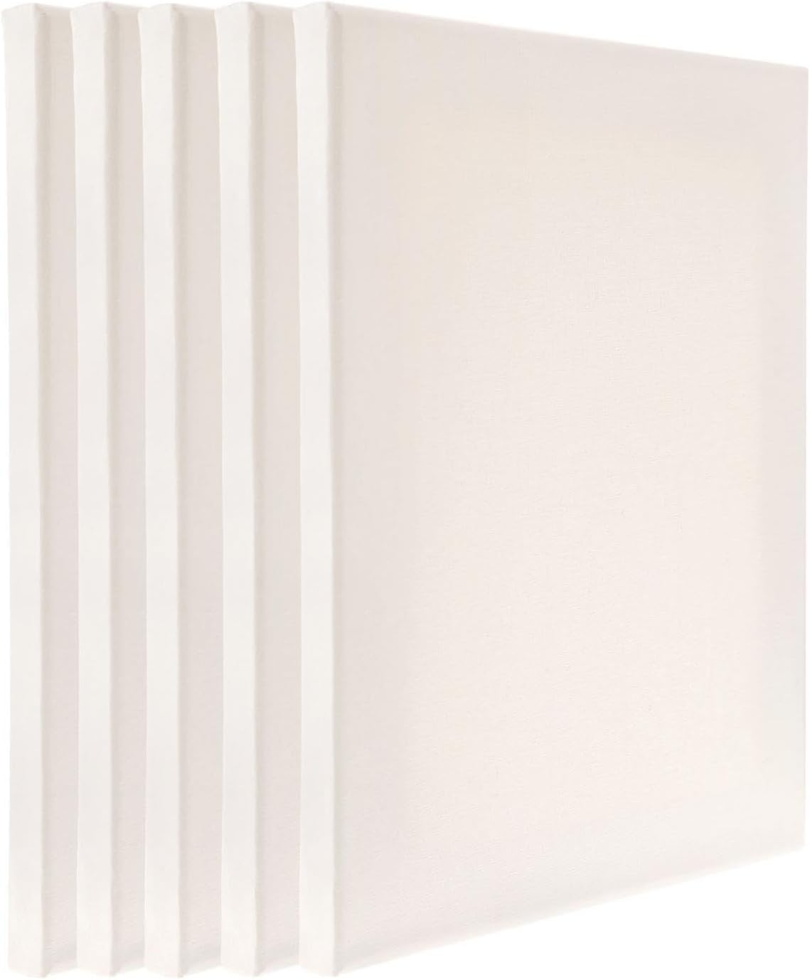 Hobby Lobby Super Value Blank Canvas Set for Painting, Oil and Acrylic Compatible, Gesso Primed, Acid-Free, Archival Quality (16"x20" - 5 Pack)