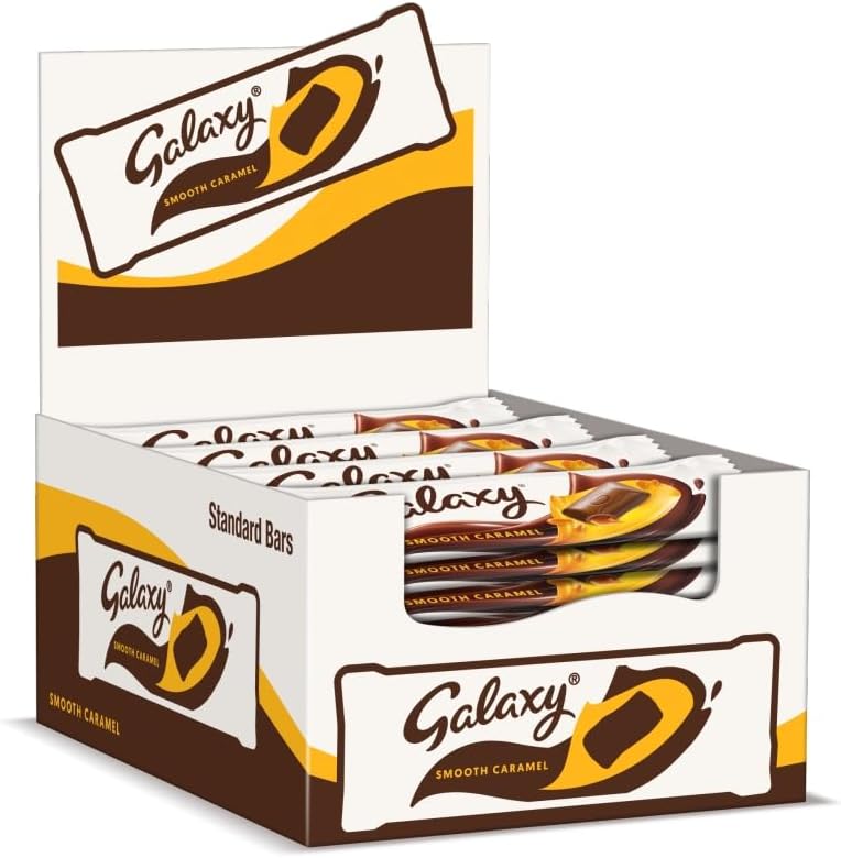 Galaxy - Smooth Caramel Chocolate Bars, 48g - 24 Units