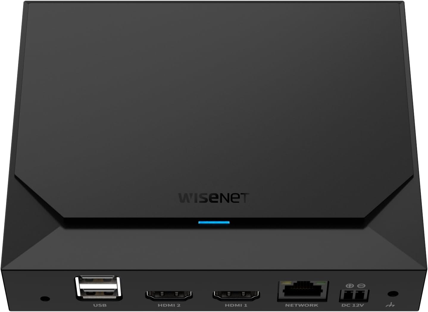 Hanwha SPD-152 8MP 64-Channel 150Mbps Network Video Decoder (NVR) with Dual HDMI Display Port, Monitor-Back and Pole Mount, Black