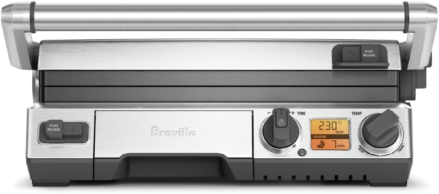 Breville BGR820XL Smart Grill, Brushed Stainless Steel