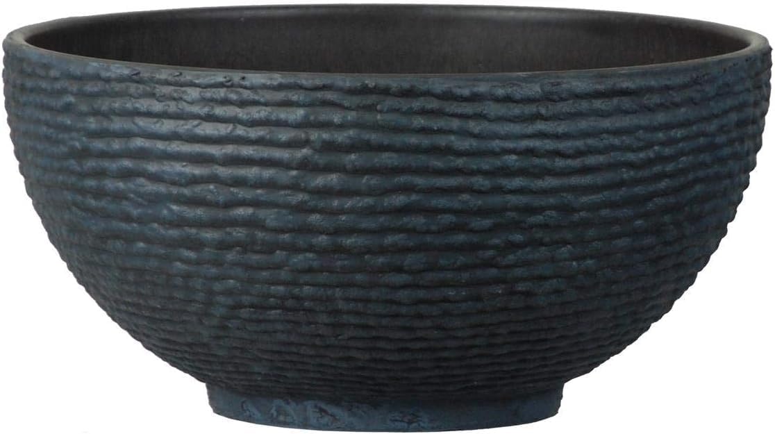 Muddy Hands Heavy Duty Stone Effect Extra Large Bowl Plant Pot Indoor Home Outdoor Garden Round Plastic Flower Planter Water Feature