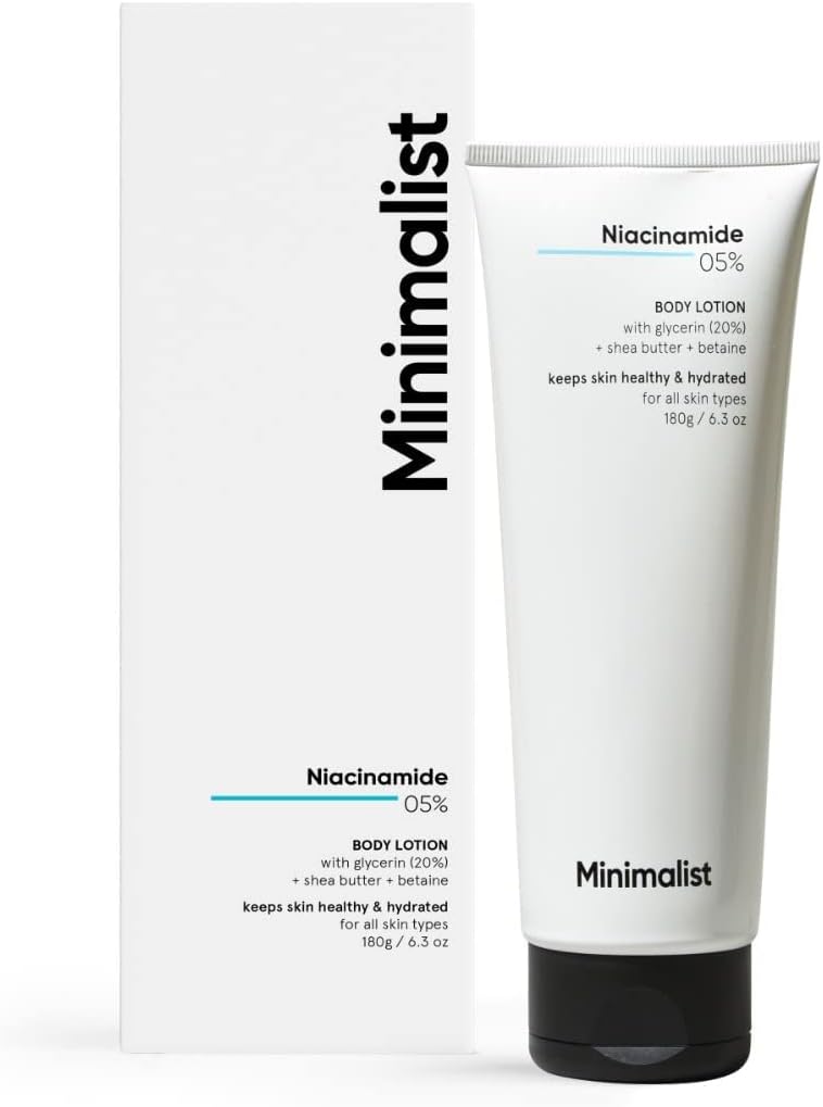 Minimalist Niacinamide 5% Body Moisturizer Lotion For Men & Women |180 g (Pack of 1)