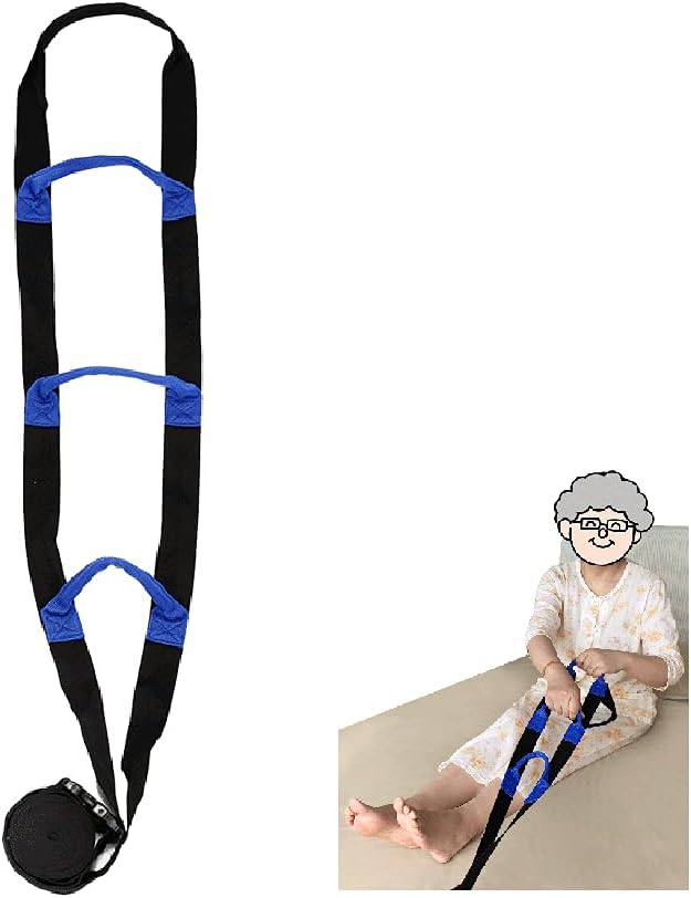 NEPPT Bed Ladder Assist - Pull Up Bed Rope Ladder Beds Assist Strap for Elderly and Seniors Bedridden Patients Lifting Assistance with Handle Adjustable Sit Up Helper Safety Bedside Hand Grips