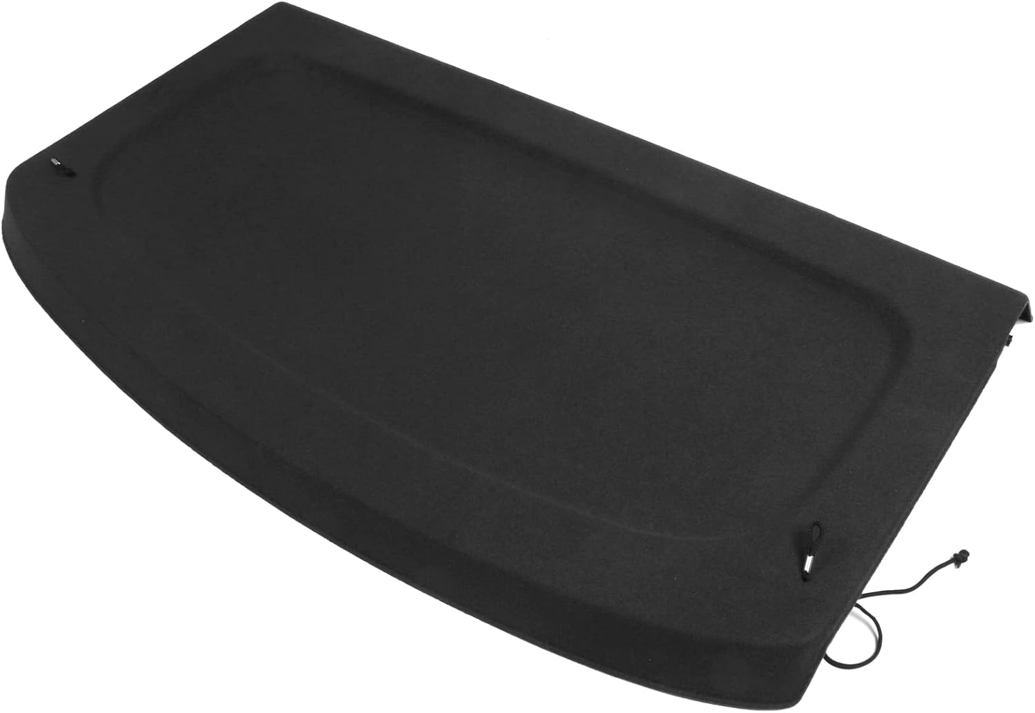 IKON MOTORSPORTS, Rear Cargo Cover Compatible with 2009-2017 Volkswagen Tiguan & 2018 Tiguan Limited, Non Retractable Rear Trunk Security Cargo Cover Tonneau Black, 2010 2011 2012 2013 2014 2015 2016