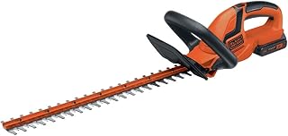 BLACK+DECKER 20V MAX Cordless Hedge Trimmer, 22 Inch Steel Blade, Reduced Vibration, Battery and Charger Included (LHT2220)