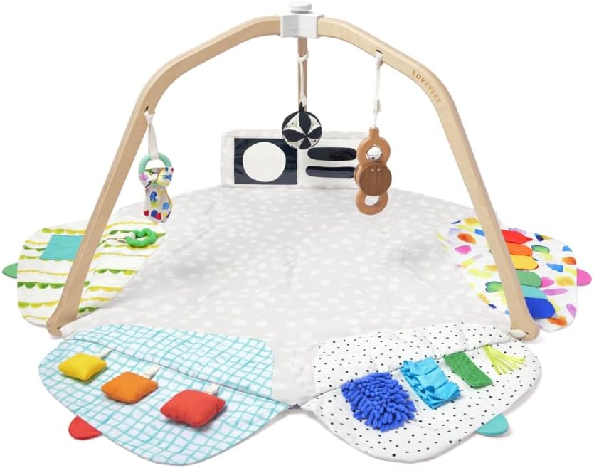 LOVEVERY | The Play Gym | Award Winning For Baby, Stage-Based Developmental Activity Gym & Play Mat for Baby to Toddler