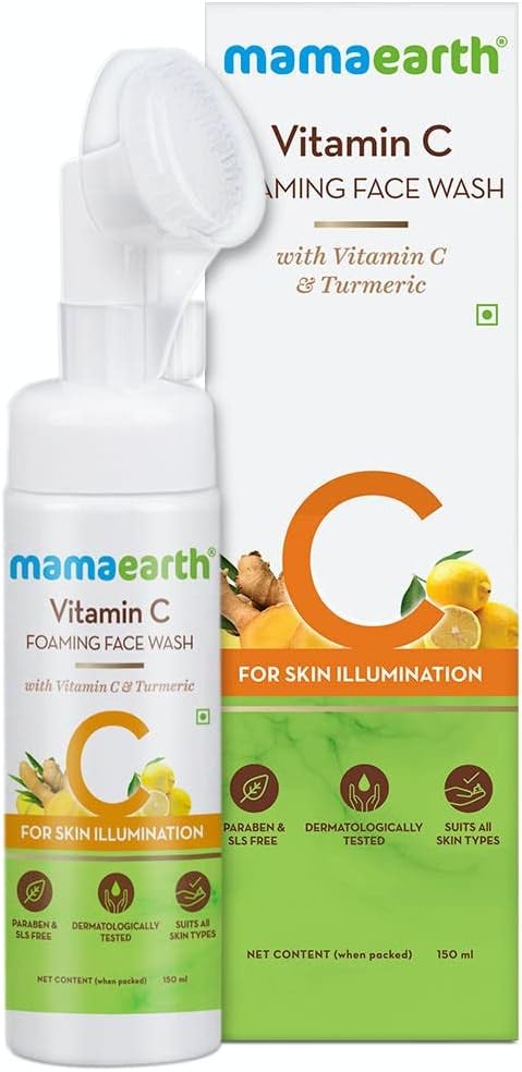 Mamaearth Vitamin C Foaming Face Wash with Vitamin C & Turmeric - 150ml