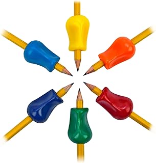 The Pencil Grip Original Pencil Gripper, Universal Ergonomic Writing Aid For Righties And Lefties, Colorful Pencil Grippers, Assorted Colors, 36 Count - TPG-11136