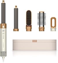Luxx Luxx Air Pro 2 5in1 Pearl White Hair Dryer Brush Set, Curling Iron and Blow Dryer Combo Kit, 5 Attachments for All Hair Types, Volumizer Hair Dryer and Smoothing Brush, Ionic Technology, 1200W