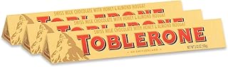 Toblerone Milk Chocolate Bar 3.52 oz each (3 Items Per Order)