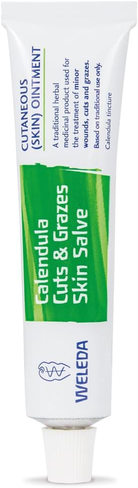 Weleda Calendula Cuts & Grazes Skin Salve, Traditional Healing Ointment, Natural Antiseptic, Antibacterial, Calendula, Traditional Remedy, 25 g