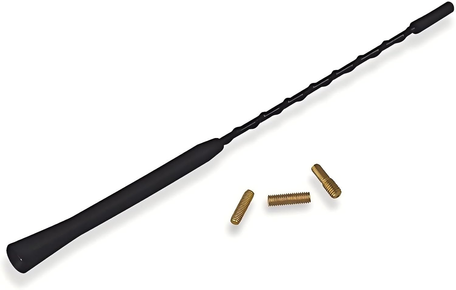 9 Inch Car Aerial Antenna - Universal Car Antenna Replacement - AM FM DAB Radio Mast - Includes M4 M5 M6 Screws - Black